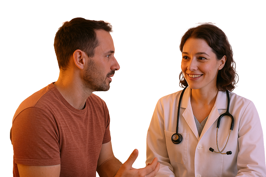 Doctor and patient image